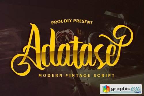Adatase Modern Vintage Script Font