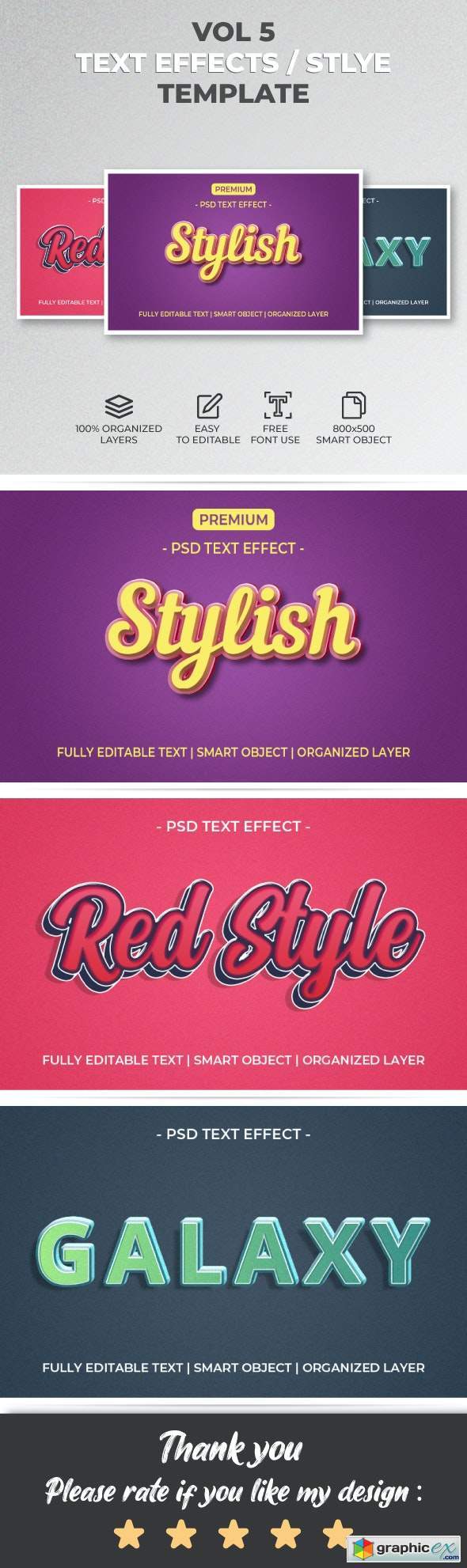 Text Effect Style Template Style Vol.5