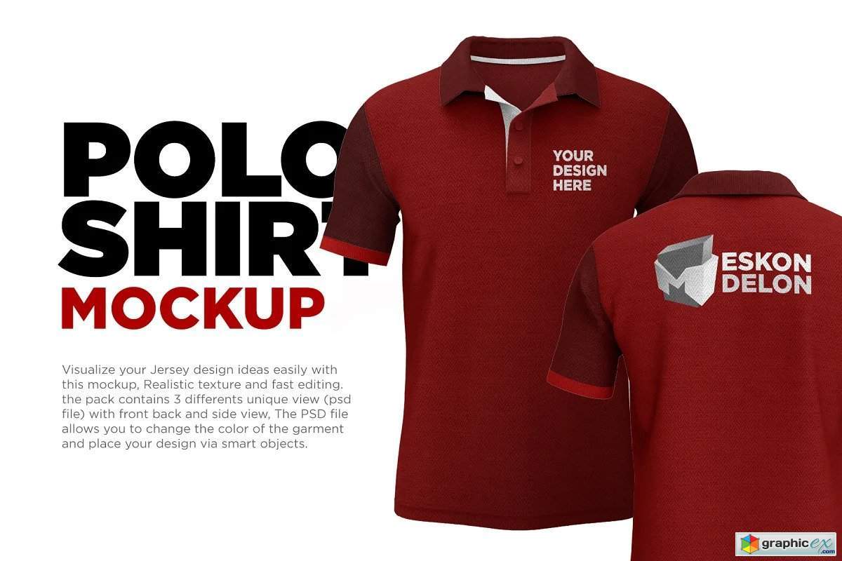 Polo Shirt Mockup Psd » Free Download Vector Stock Image Icon