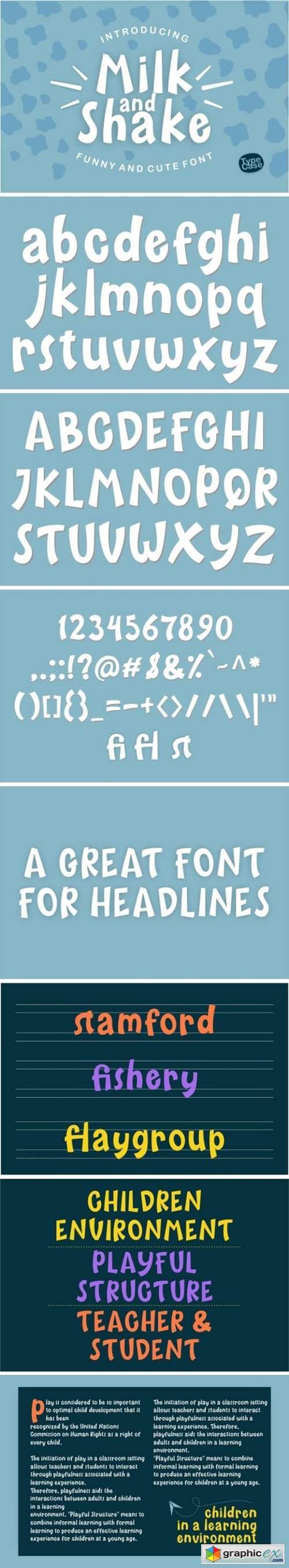 Milk and Shake Font