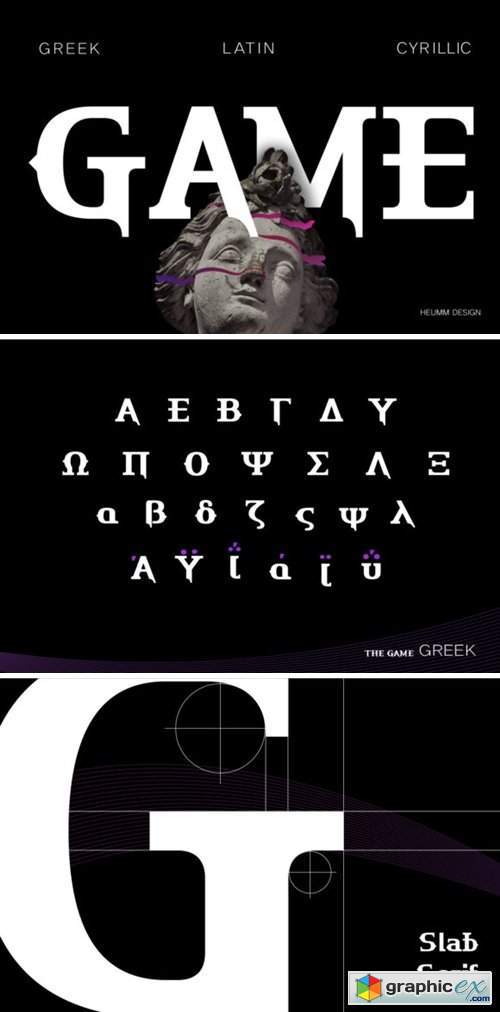 HU the Game Greek Font