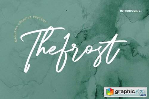  Thefrost Modern Script Font 