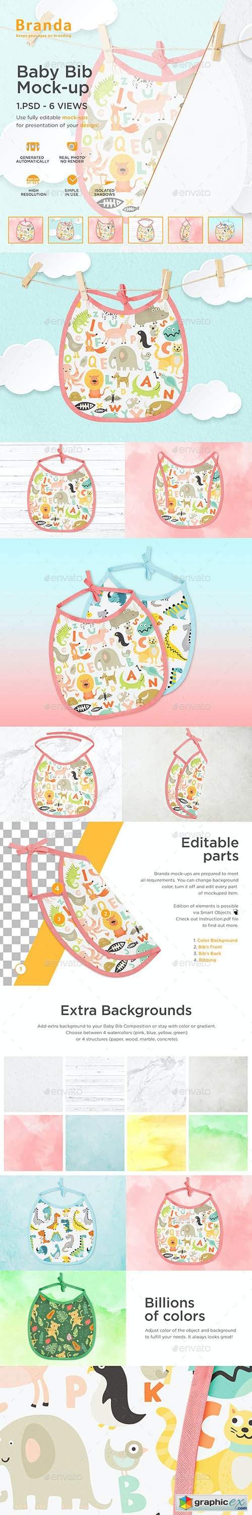 Download Baby Bib Mock Up Free Download Vector Stock Image Photoshop Icon