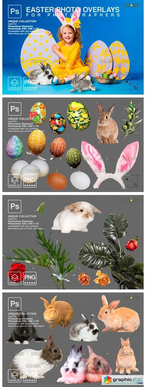 Photoshop Overlay Easter Bunny Overlay