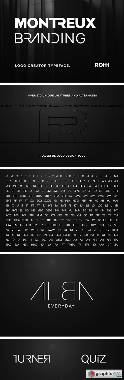  Montreux Branding - Logo Creator Typeface 