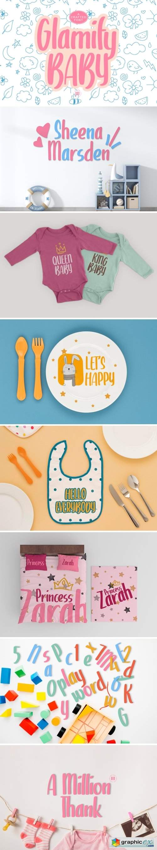  Glamify Baby Font 