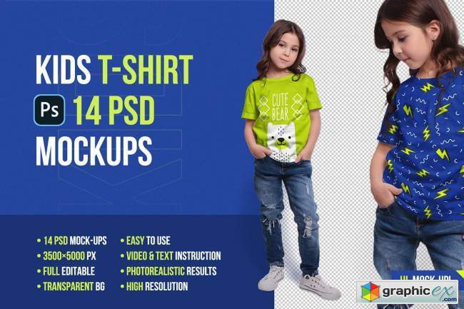 Kids T-Shirt Mockups