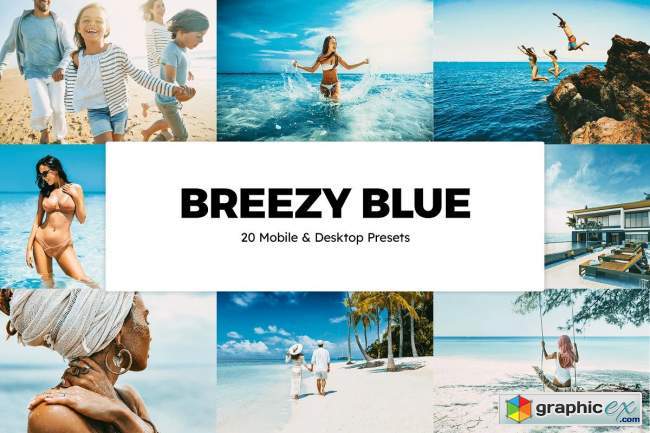 20 Breezy Blue Lightroom Presets & LUTs 