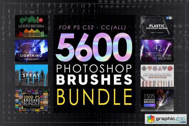 5600 Photoshop Brushes Mega Bundle
