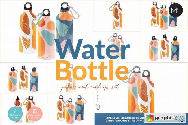 Water Bottle Professional Mock-ups
