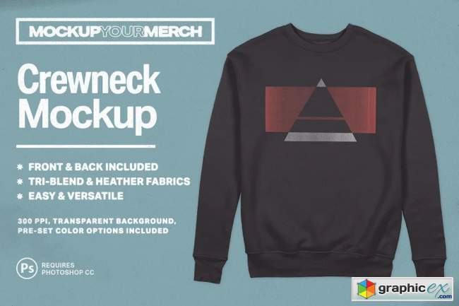 Crewneck Sweatshirt Mockup 