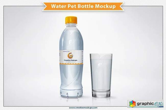 Water Pet Bottle Mockup