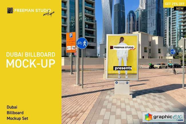 Dubai Billboards Mock-Up Set