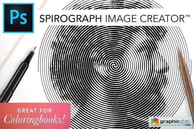 Spirograph Creator for Coloringbooks 