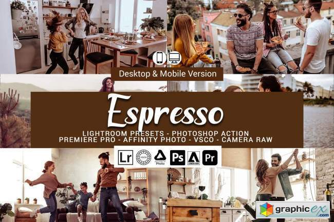 Espresso Presets, Photoshop actions