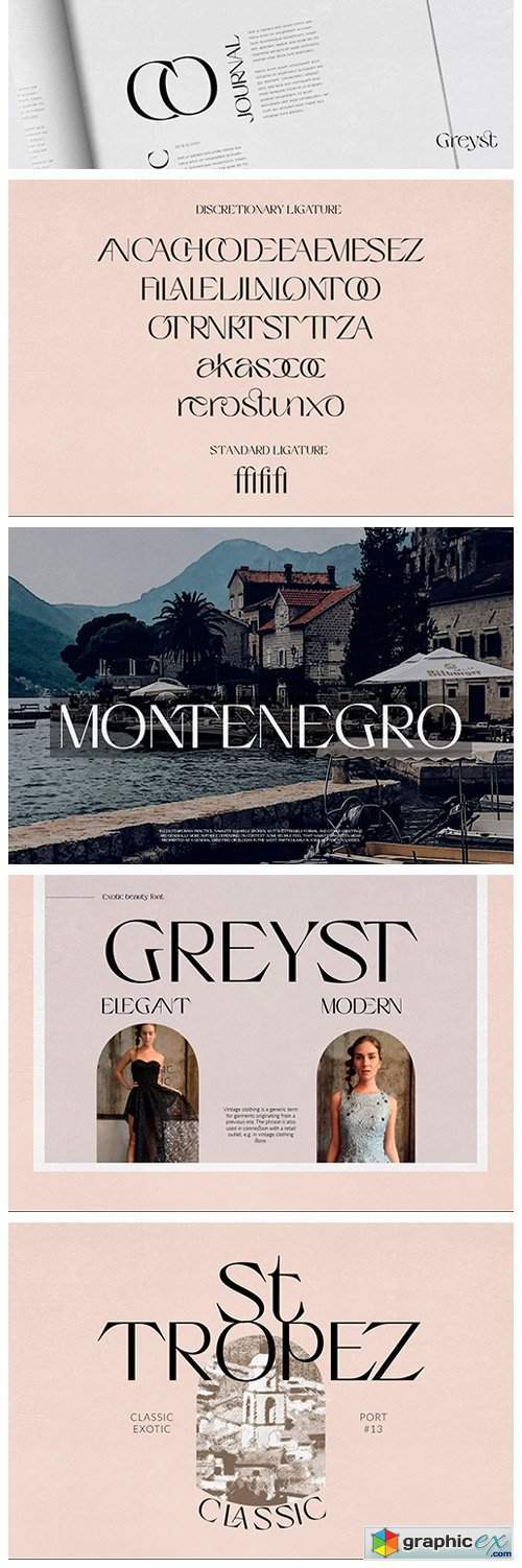 Greyst - Exotic Modern Font