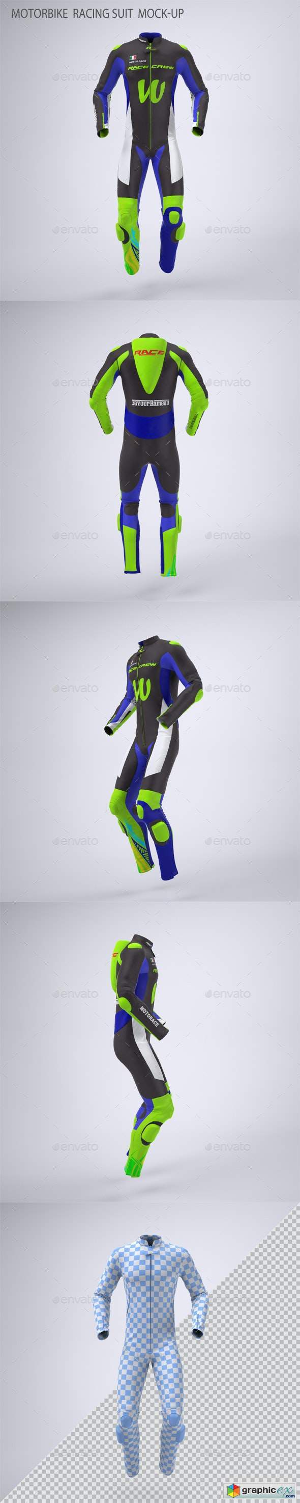 Motorbike Racing Suit Mock-Up