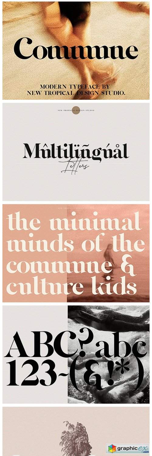  Commune - Modern Serif Font 