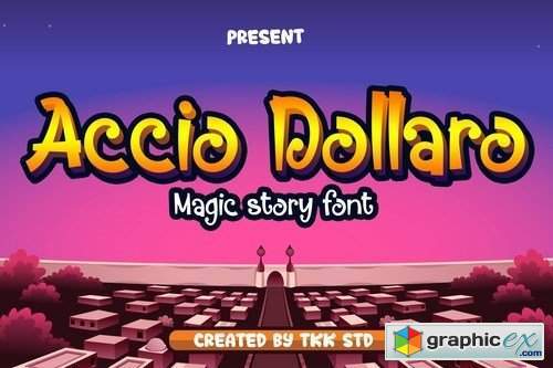 Accio Dollaro - Funny magic font
