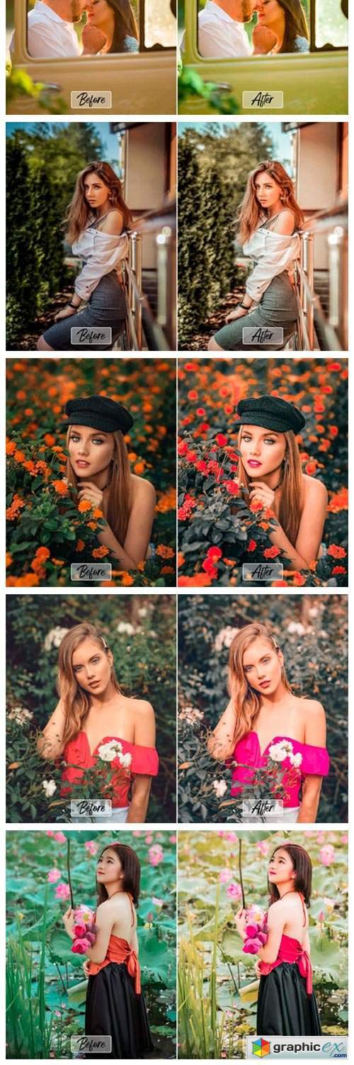 10 Pro Garden Girl Photoshop Actions