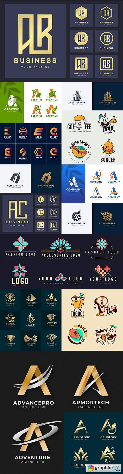  Brand name company business corporate logos design 19 