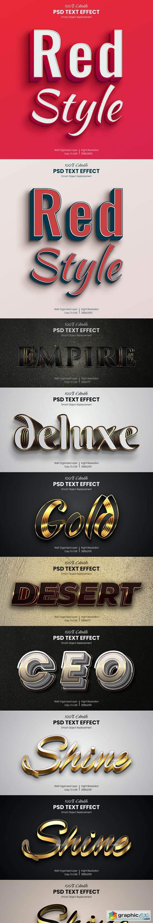 13 Photoshop Text Effects - Luxury Styles
