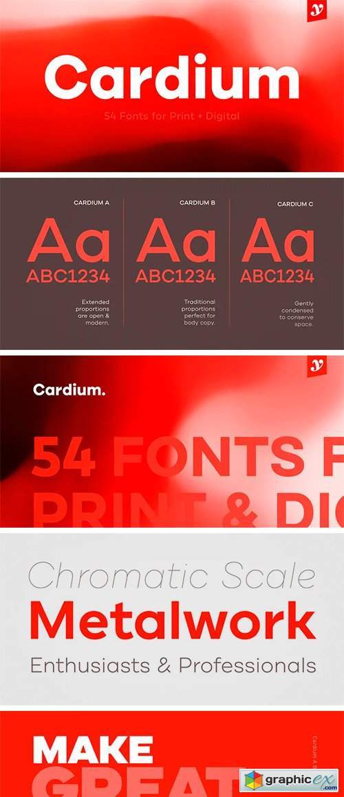 Cardium Font Family