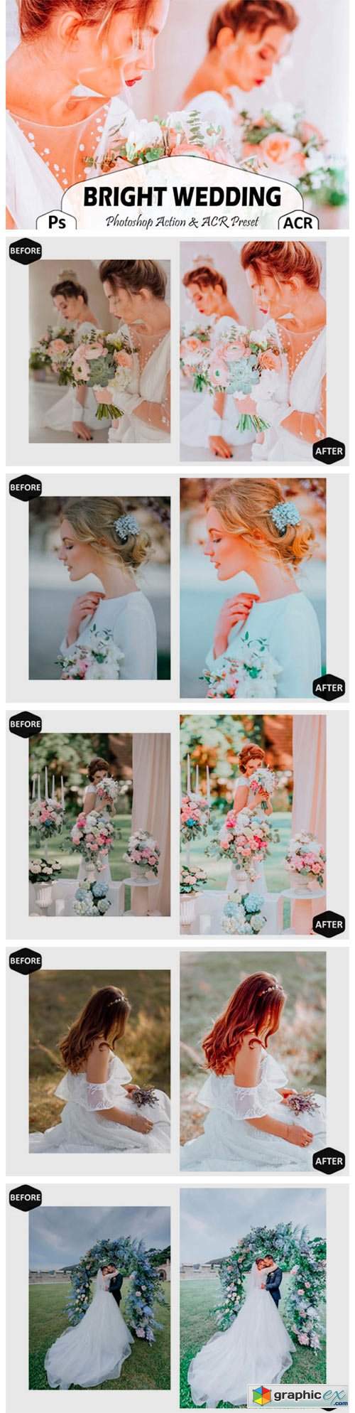  10 Bright Wedding Photoshop Actions 