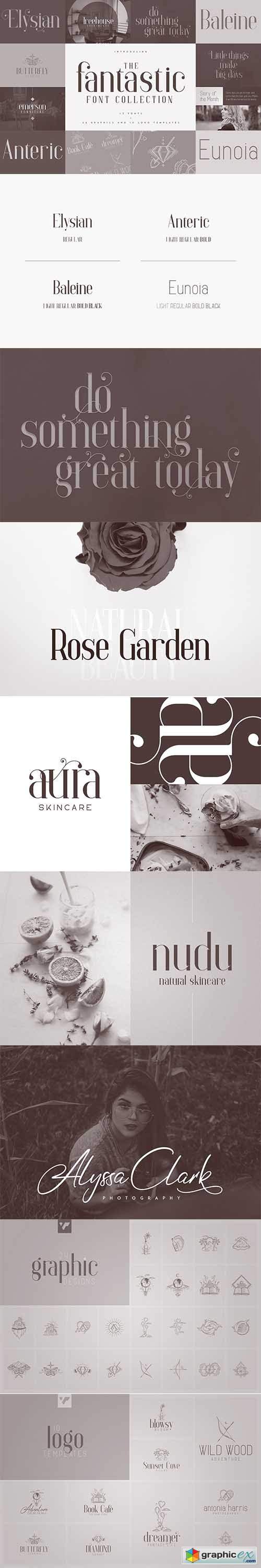 Fantastic Collection - fonts & logos 