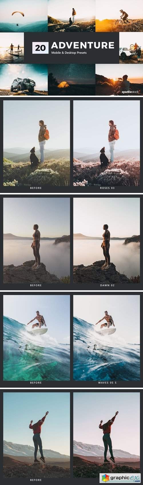 20 Adventure Lightroom Presets and LUTs 