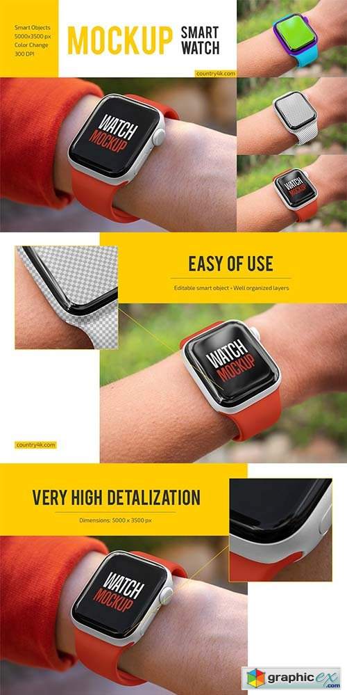 Smart Watch Mockup Set 