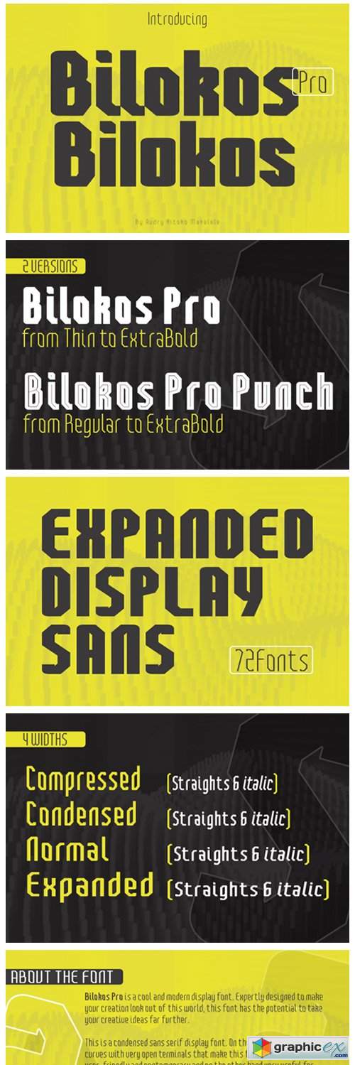  Bilokos Pro Expanded Font 