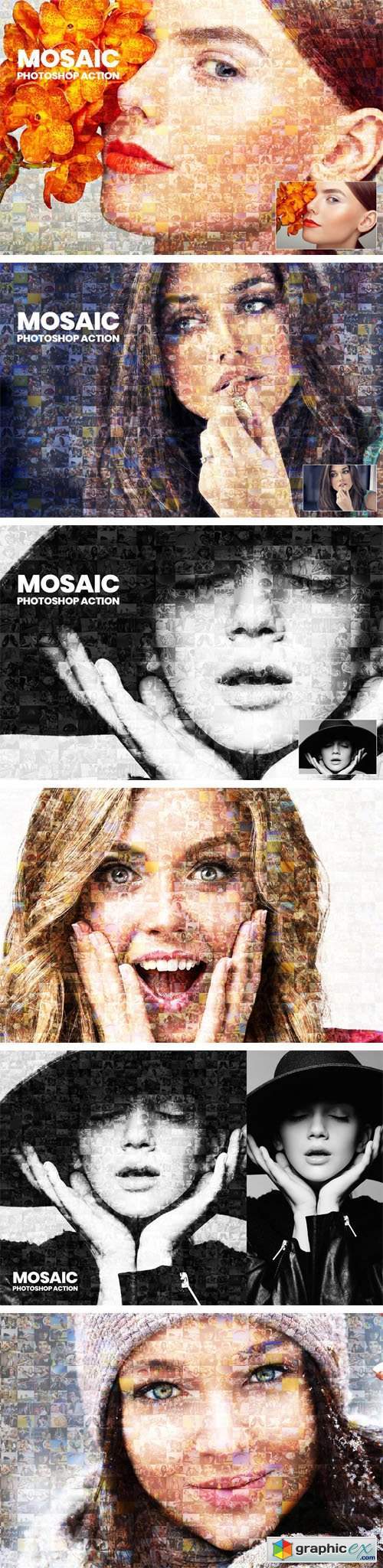 Mosaic Photoshop Actions