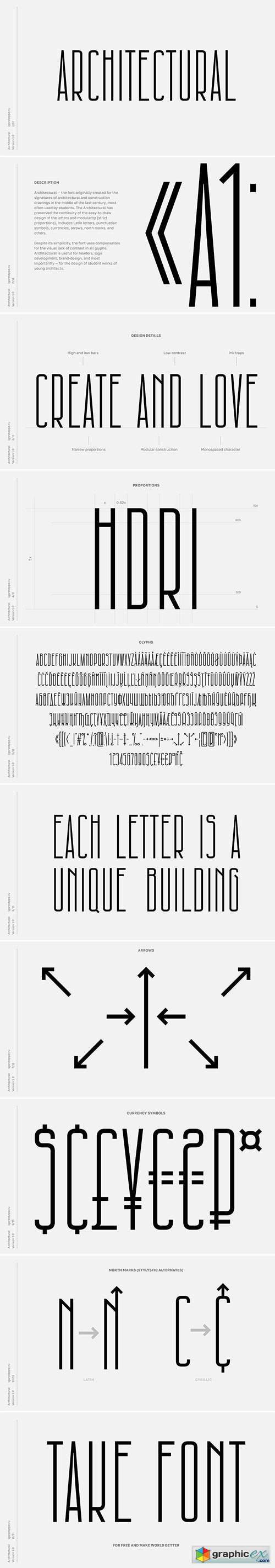 Architectural Font