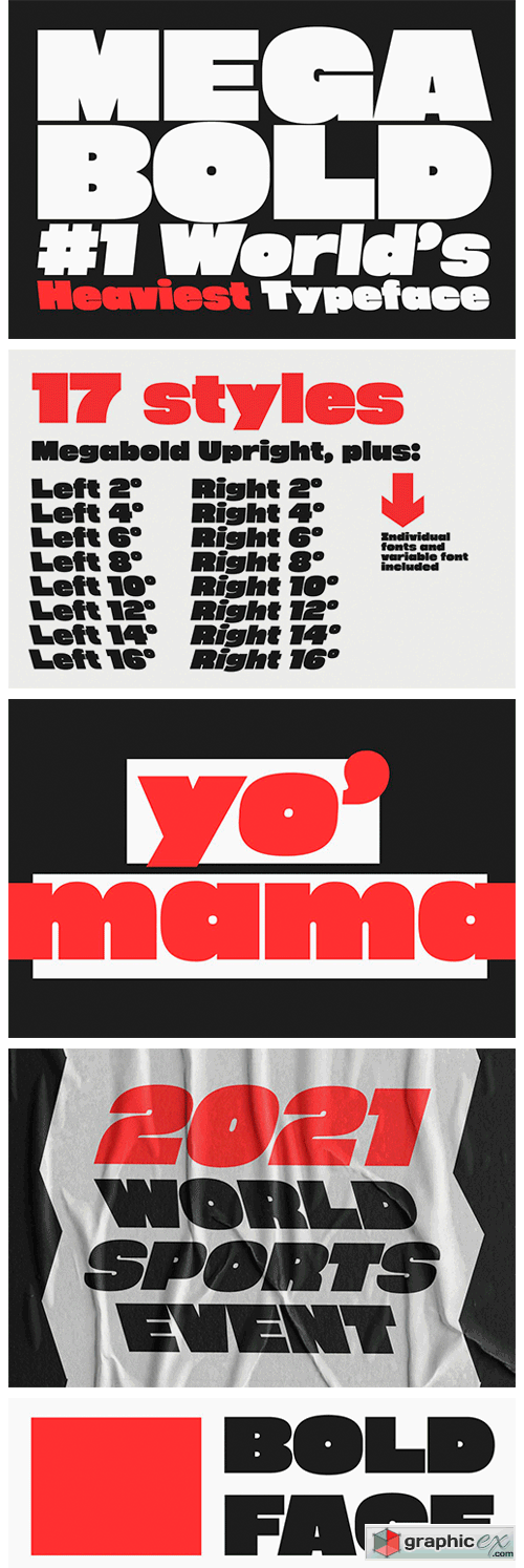 Megabold: World's Heaviest Typeface