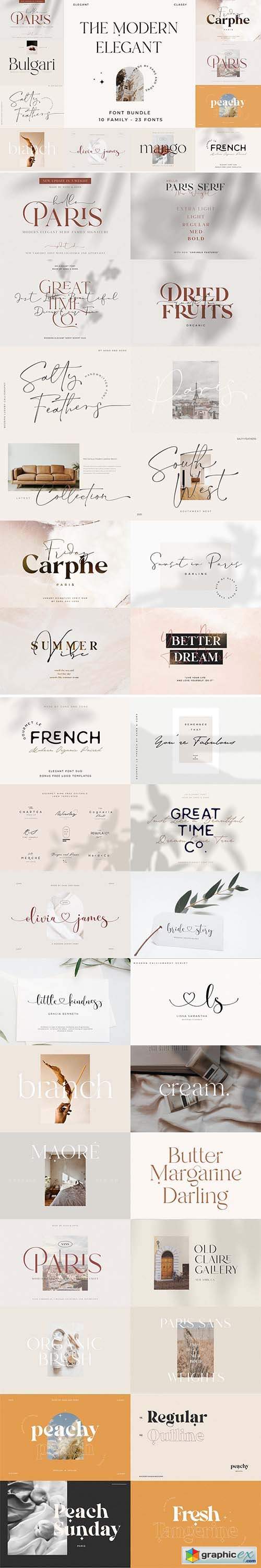 Modern Elegant Font Bundle 