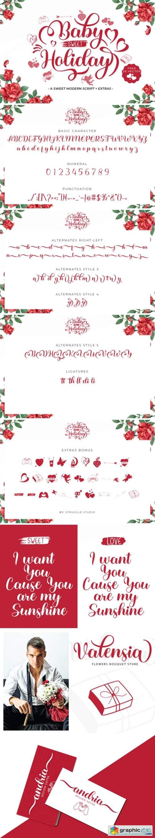  Baby Sweet Holliday Font 