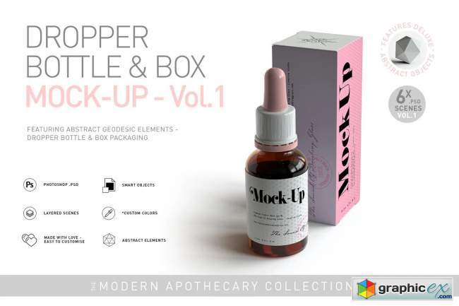 Dropper Bottle & Box Mock-up Vol. 1 