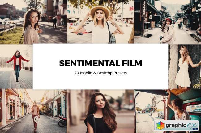 20 Sentimental Film Lightroom Presets & LUTs 