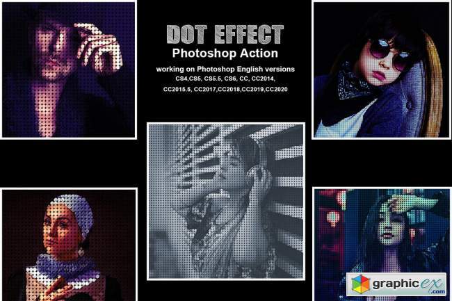 Dot Effect Photoshop Action 