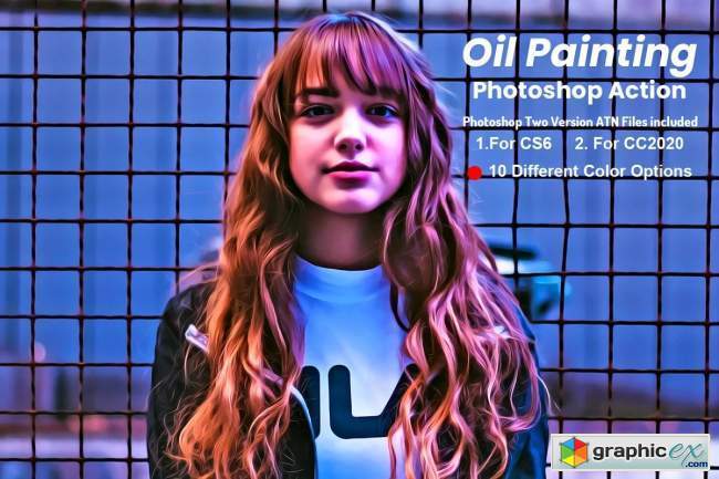 Oil Painting Photoshop Action V-2