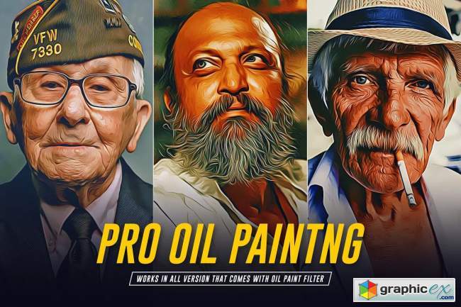 Pro Oil Painting Photoshop Action 