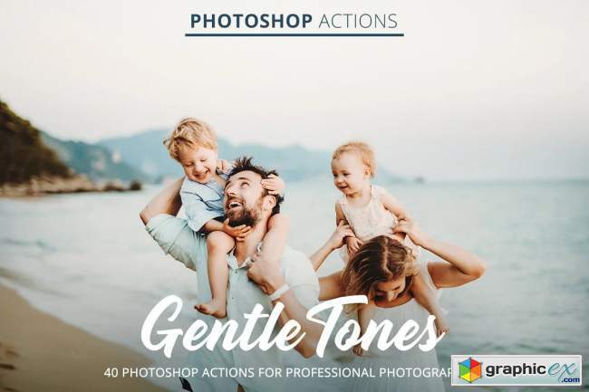 Gentle Tones Actions for Photoshop