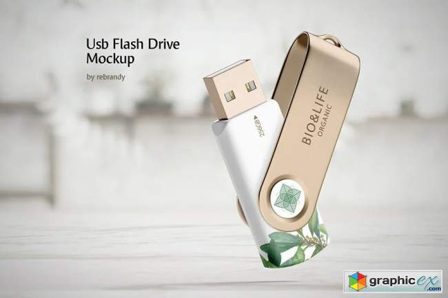Usb Flash Drive Mockup 