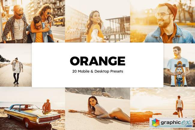 20 Orange Lightroom Presets & LUTs 