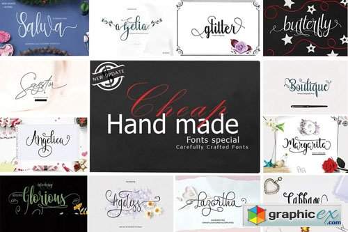  Handmade Fonts Special Bundle [31 Fonts] 