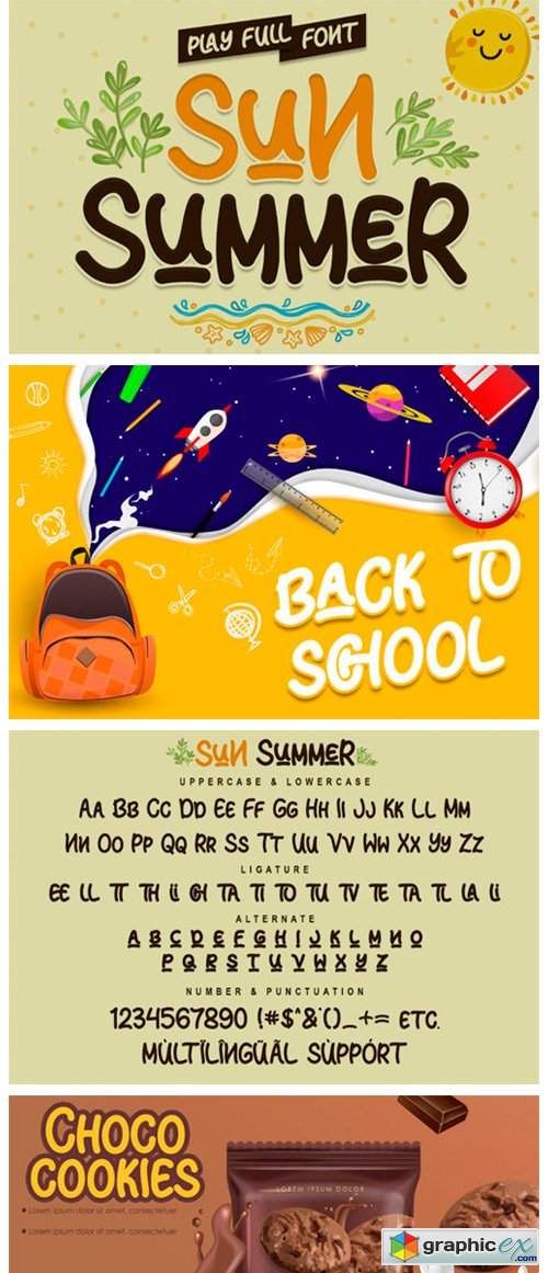  Sun Summer Font 