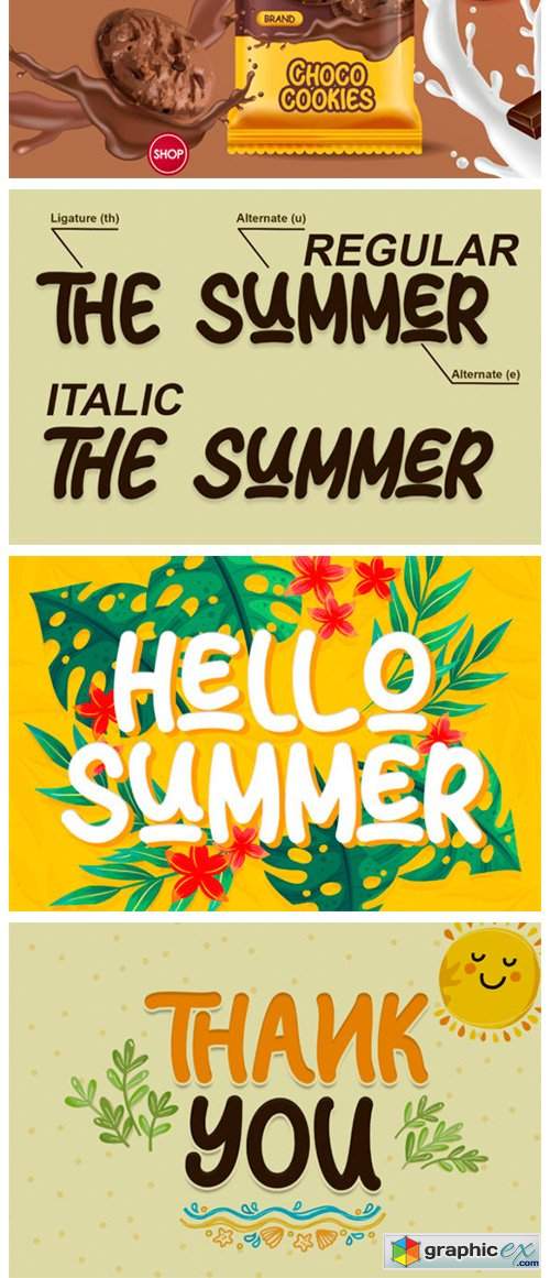  Sun Summer Font 