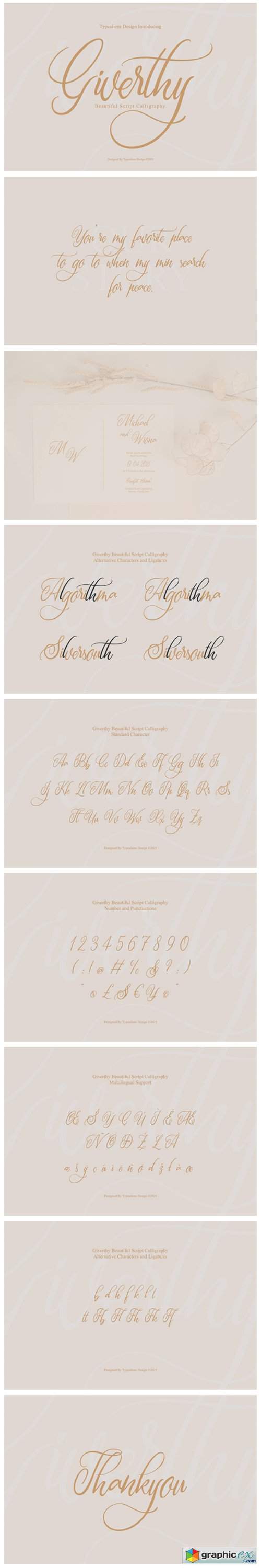  Giverthy Font 