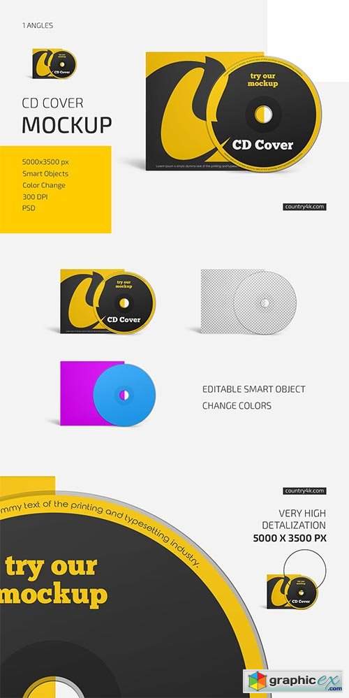 CD Cover Mockup 6033696